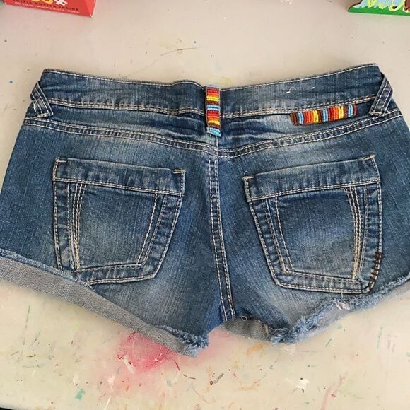 YNQ Denim Short Shorts - Picture 2 of 9
